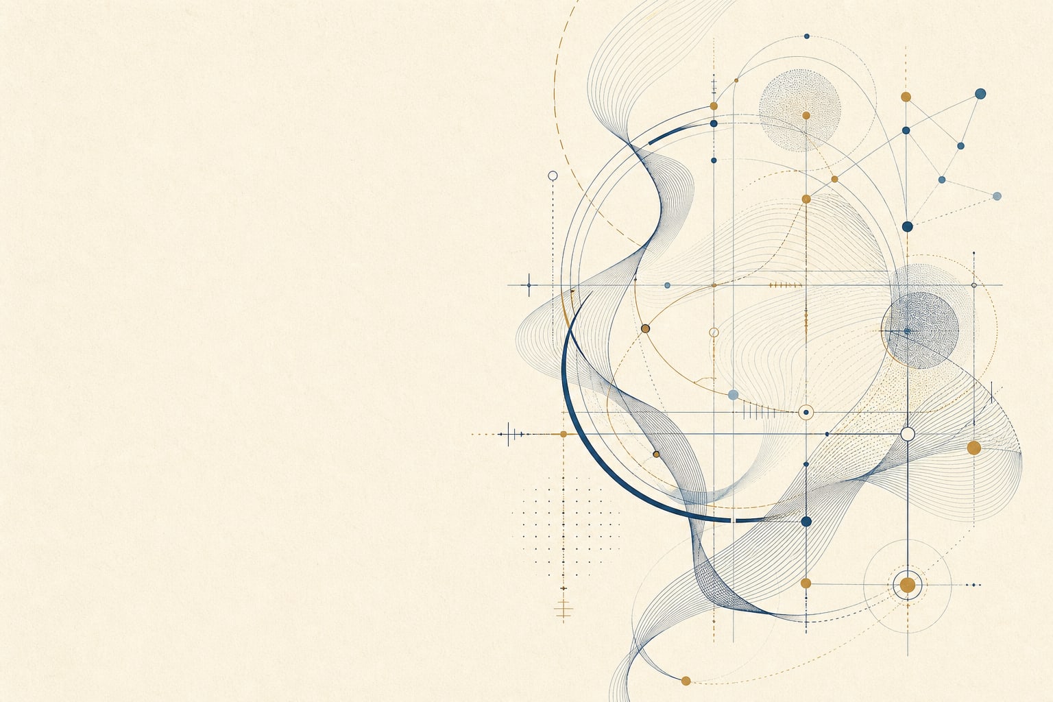 Editorial medical illustration of connected lines, measured marks, and clinical pathways